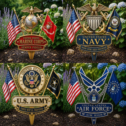 🔥 Last Day 49% OFF 🎖️- US Marine Corps Semper Fidelis Tribute Garden Stake
