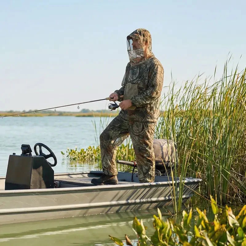 Camouflage Mosquito Hunting Suit – Breathable Bug Protection for Hunting & Outdoor Use