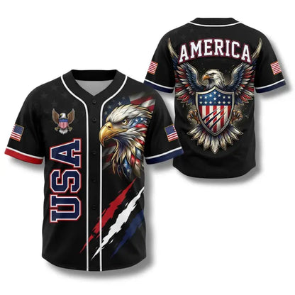 🔥2026 Limited Edition - USA 250th Anniversary All-Over Print Patriotic Baseball Jersey🦅