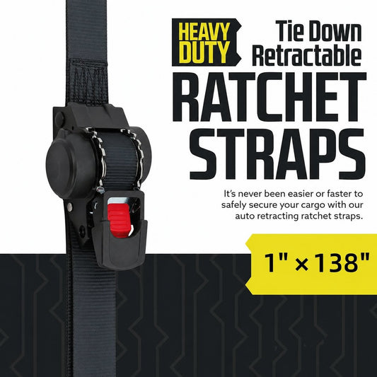 🔥Last Day Promotion - 49% OFF🔥Auto Retractable Ratchet Straps