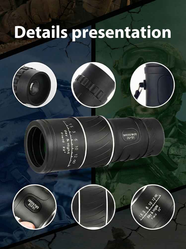 Used by American Mountain Guides! 100x HD Monocular, IPX5 Waterproof & Fog-Proof🧭🔭