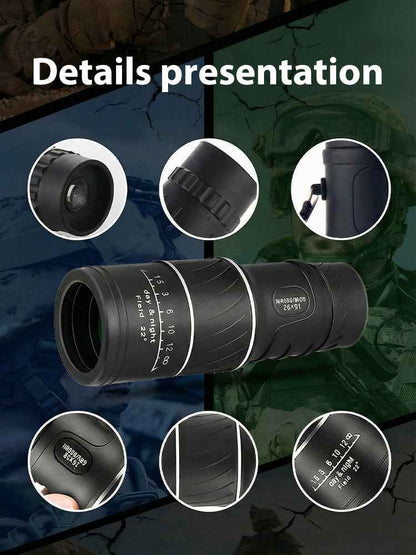 Used by American Mountain Guides! 100x HD Monocular, IPX5 Waterproof & Fog-Proof🧭🔭