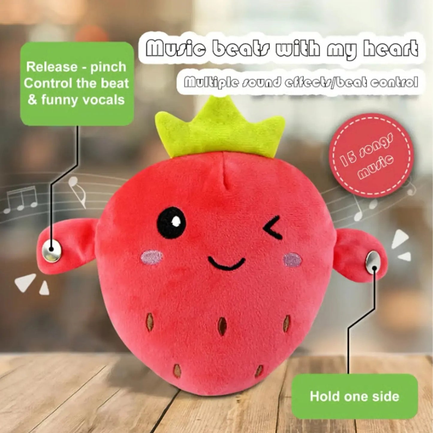 🔥Last Day 49% OFF - 💖Interactive Music Plush Toy Set🍌🍓🥕