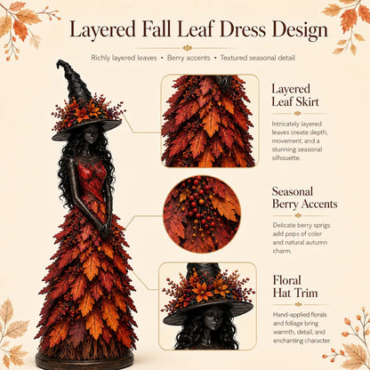 Enchanted Autumn Witch Figurine