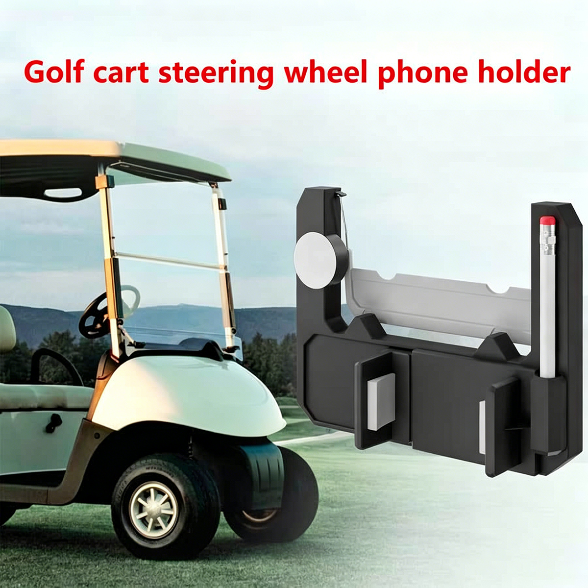 🔥Last Day 48% OFF|🌟⛳ Golf cart steering wheel phone holder🏌️