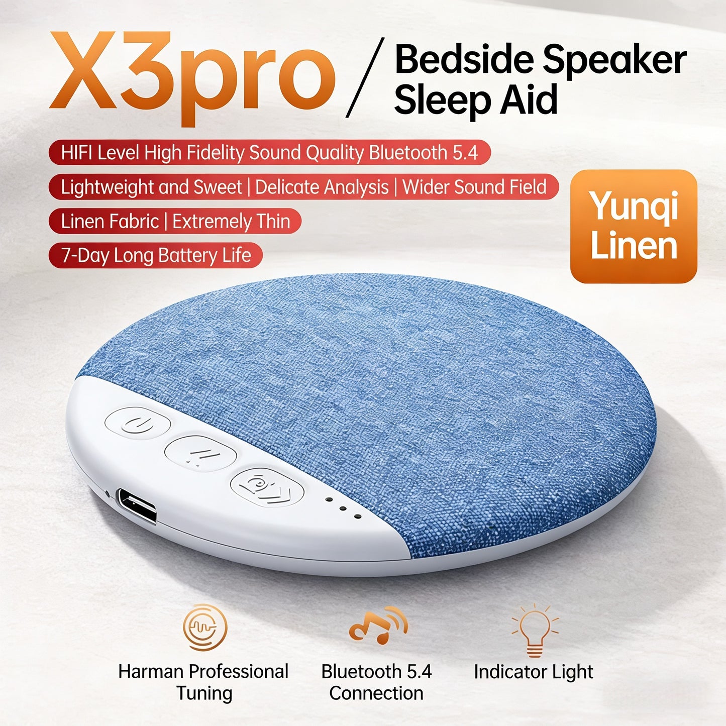 👇45% OFF!Under Pillow Ultra-Thin Bluetooth Speaker