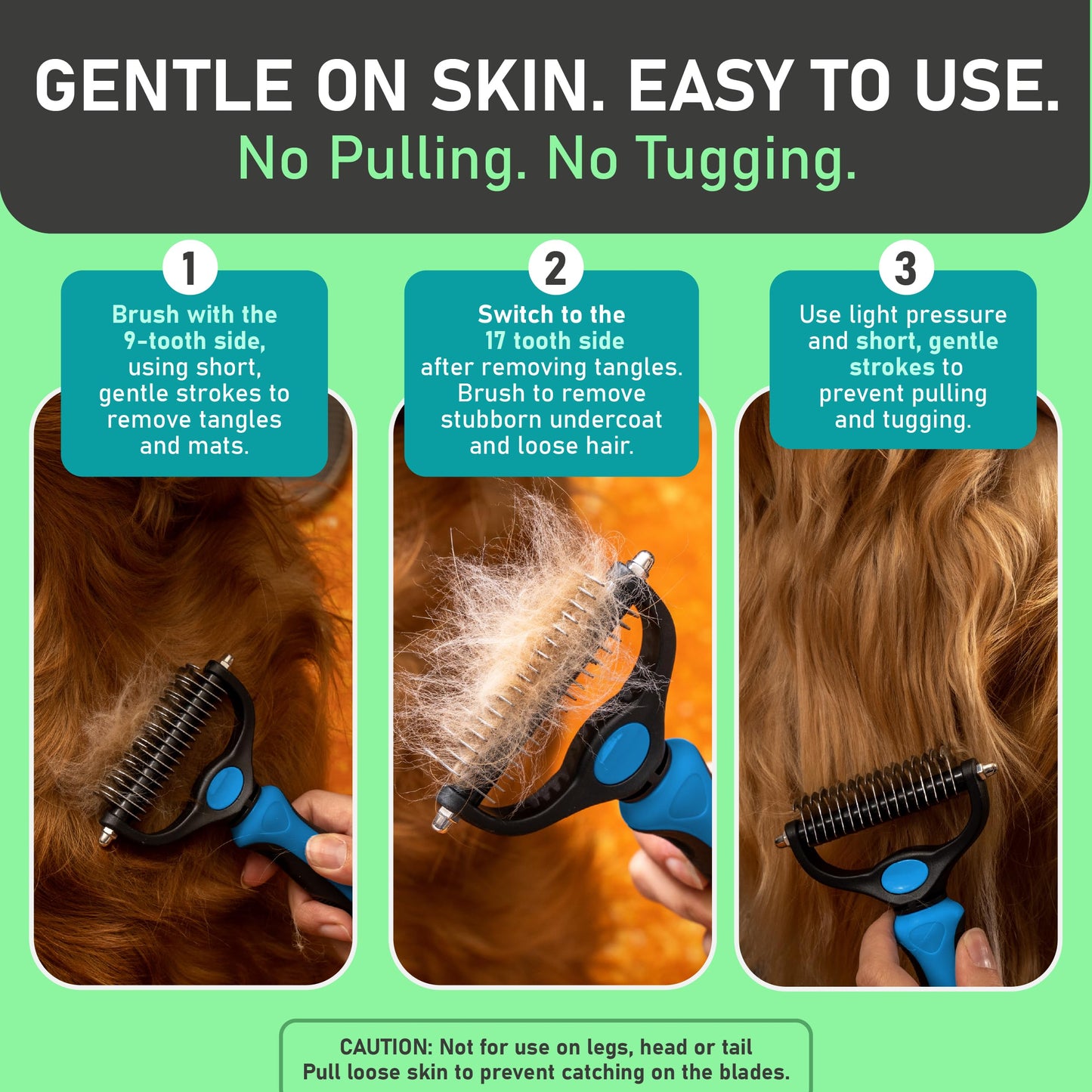 🔥Hot Sale 50% OFF!!🐾Professional Double-Sided Pet Grooming Rake ✨