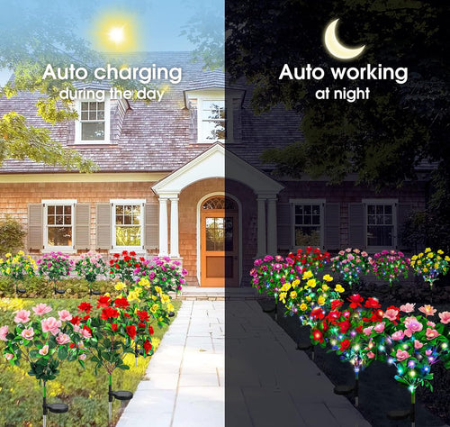 🌸Flash Sale✨LED Solar Flower Lights Azalea