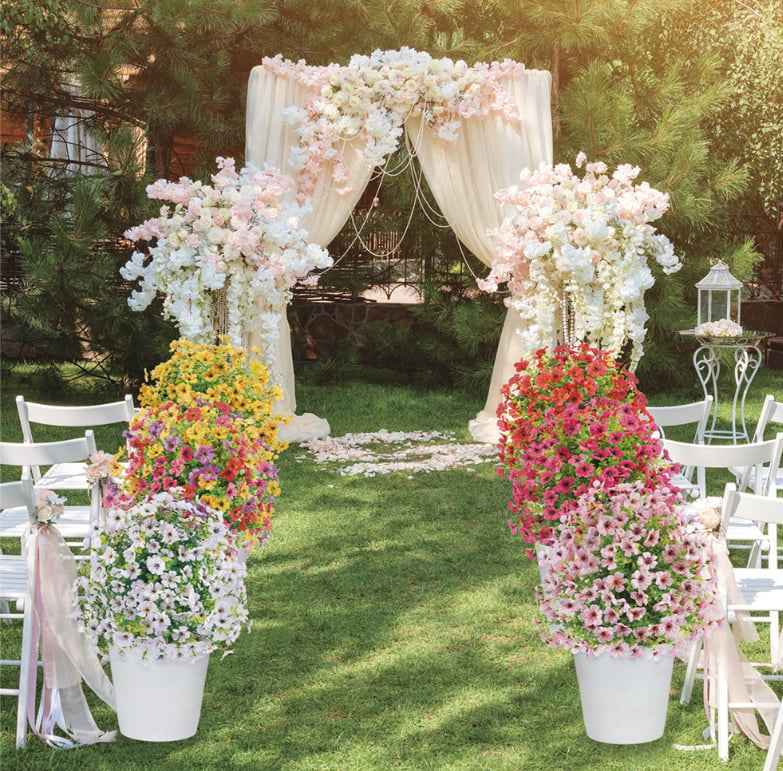 💐Never Fade Beauty!🪷 🔥UV & Waterproof Artificial Flower Decor ✅