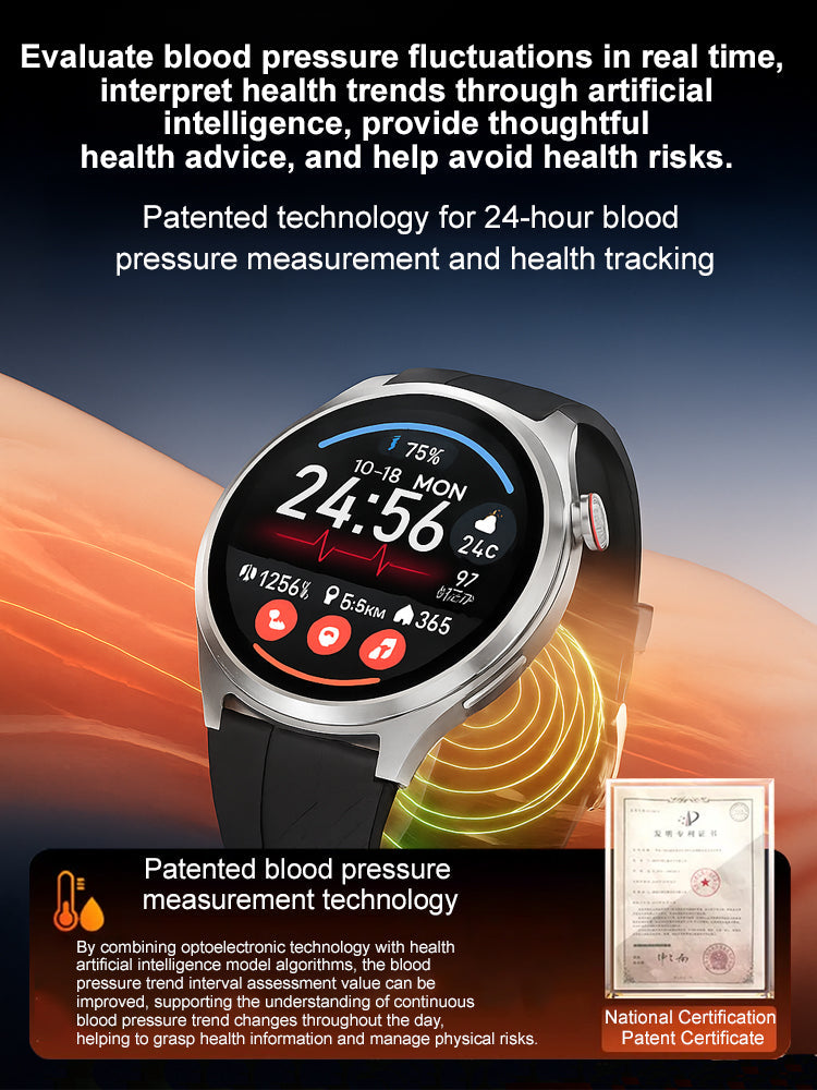 【🔥50% Off】❤️ Flagship Smartwatch for Health Protection, 24/7 Health Data Center🥰