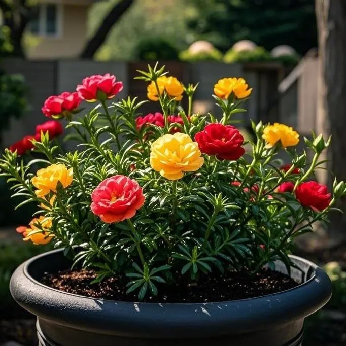 🌸Moss Rose Seeds: Perennial Flower Seeds, Large Colorful Blooms, Easy to Grow for Your Garden