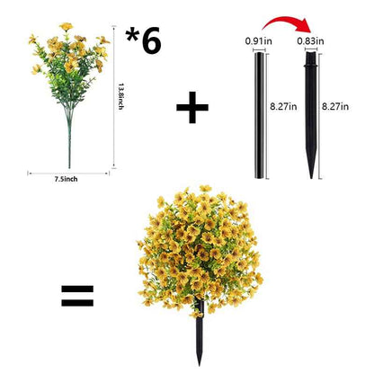 💐Never Fade Beauty!🪷 🔥UV & Waterproof Artificial Flower Decor ✅