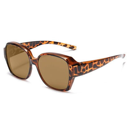 🎉BUY 1 GET 1 FREE 😎 Wraparound Cat-Eye Over Glasses Sunglasses – Full-Cover UV400 Shield Shades for Daylong Comfort 🕶️
