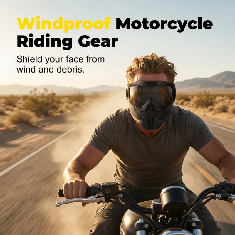 🔥LIMITED-TIME 49% OFF - Detachable Full Face Goggle Mask