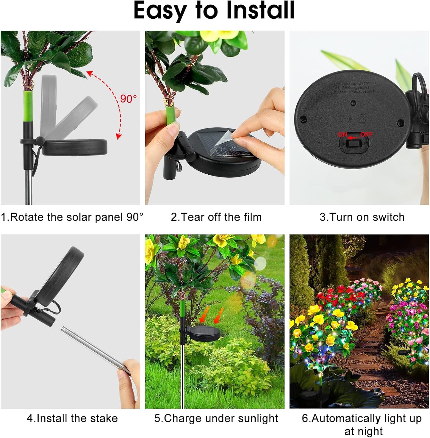 🌸Flash Sale✨LED Solar Flower Lights Azalea