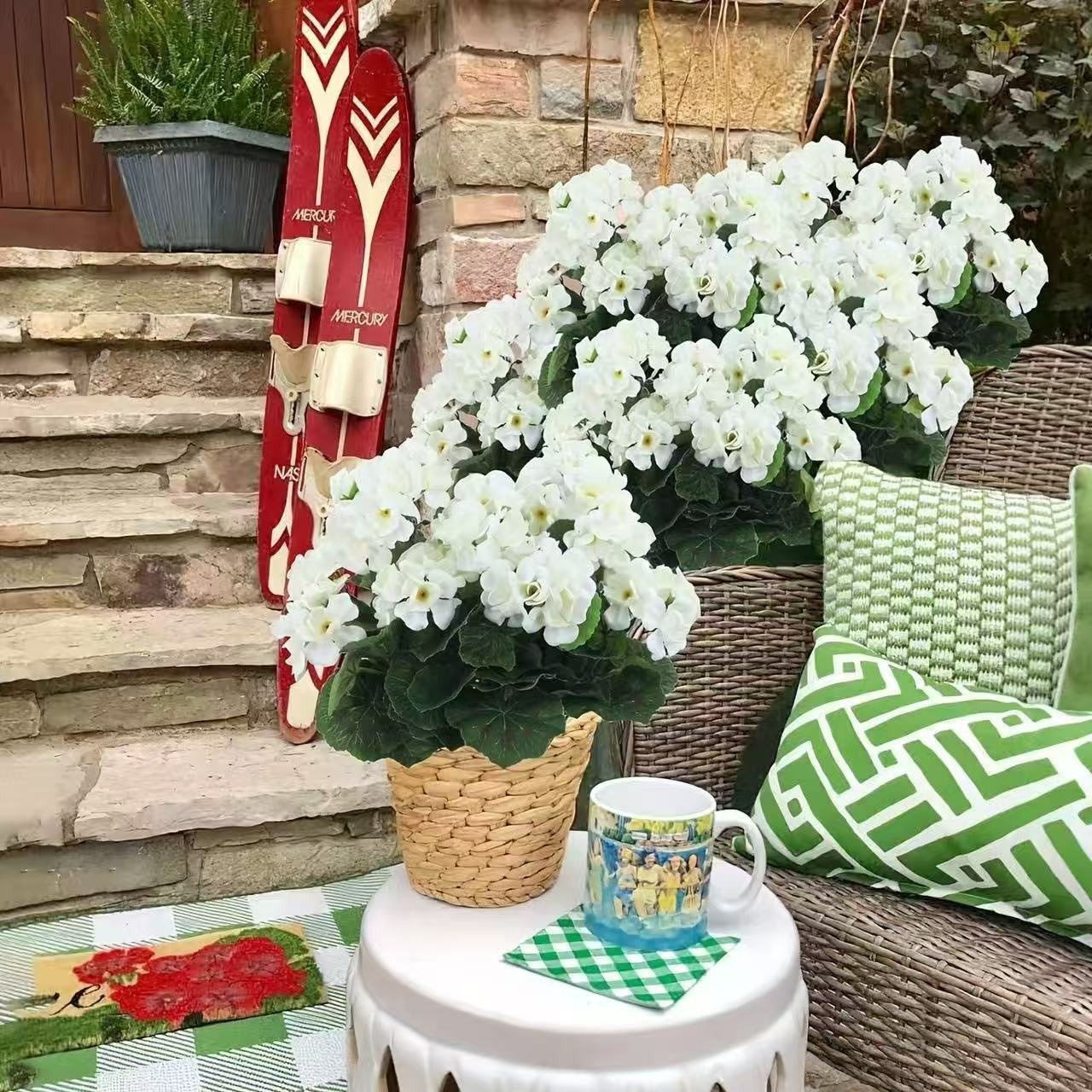 🎁 Last Day 60% OFF - Artificial Geranium Flowers For Outdoors