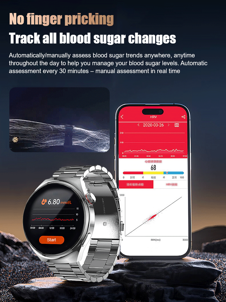 ✨Direct from factory🔥Smart touch screen watch, 24-hour health monitoring, battery life up to 10 days