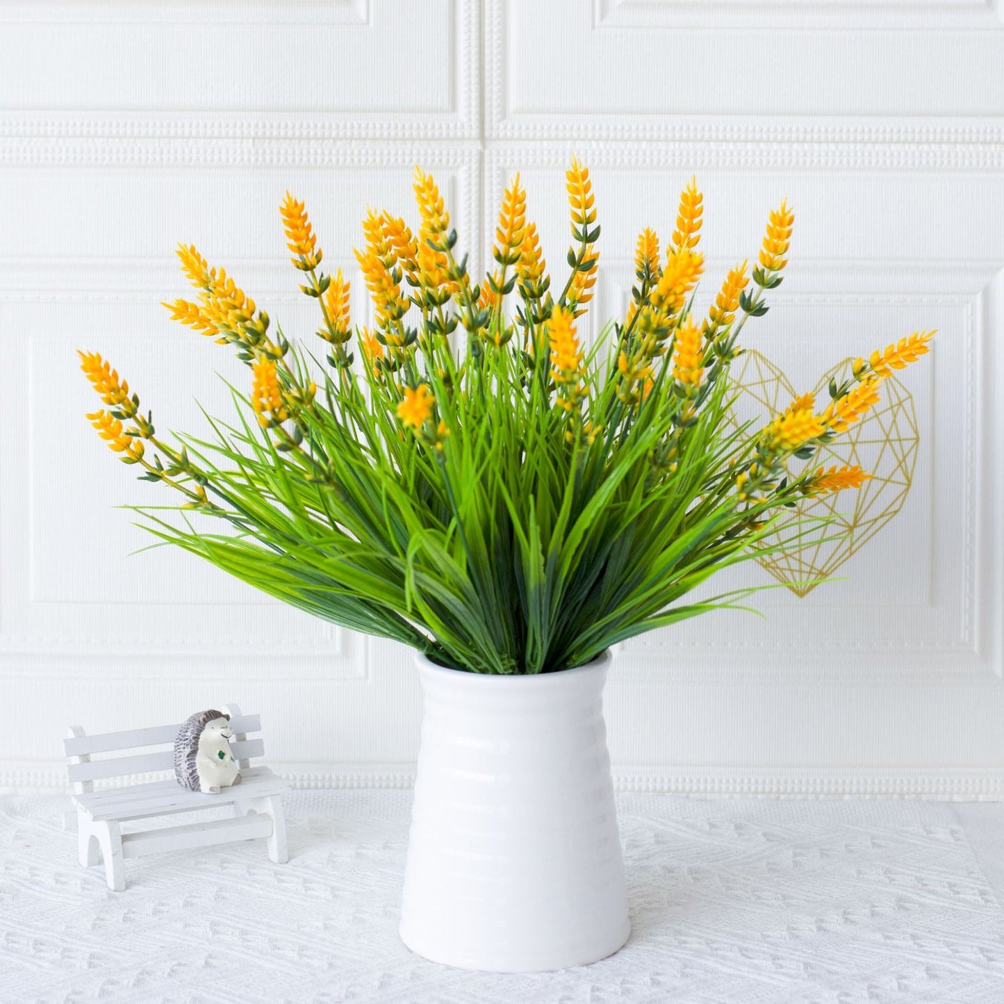 🪻Flash Sale-50% Off🔥Lavender Artificial Flowers,UV Resistant Outdoor Fake Plants(1 Bundle length 13.8inches)