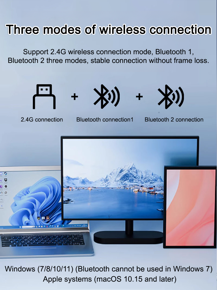 🖱️AI Voice Mouse: Enables voice input, translation, or search with a single click; connects via Bluetooth or USB.