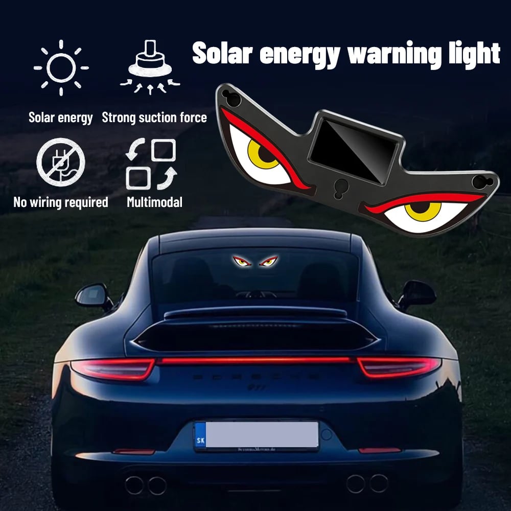🔥Last Day - Solar Demon Eye LED Car Window Light