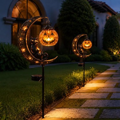 🔥50% OFF TODAY🔥 Solar Halloween Garden Stake Light 🎃👻 Spooky Outdoor Yard Decor for Garden, Porch & Pathway