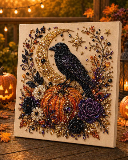 👻 Halloween Pearl Diamond Art Kit – Spooky-Cute DIY Wall Decor