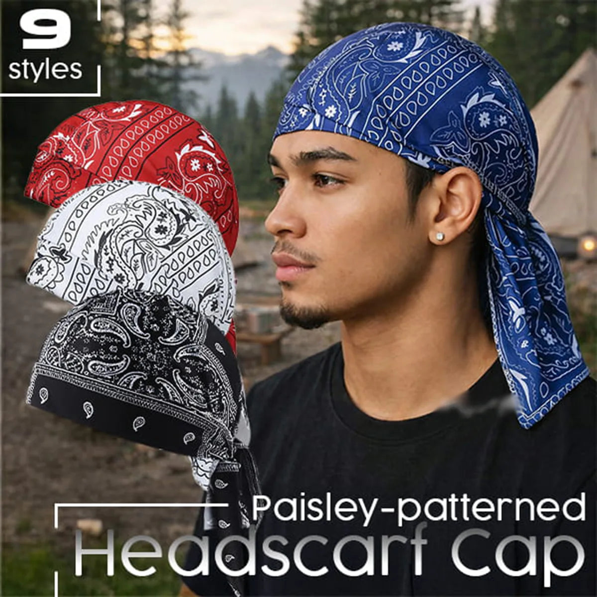 🔥Jetzt zum halben Preis🔥Outdoor-Paisley-Kühltuch-Mütze