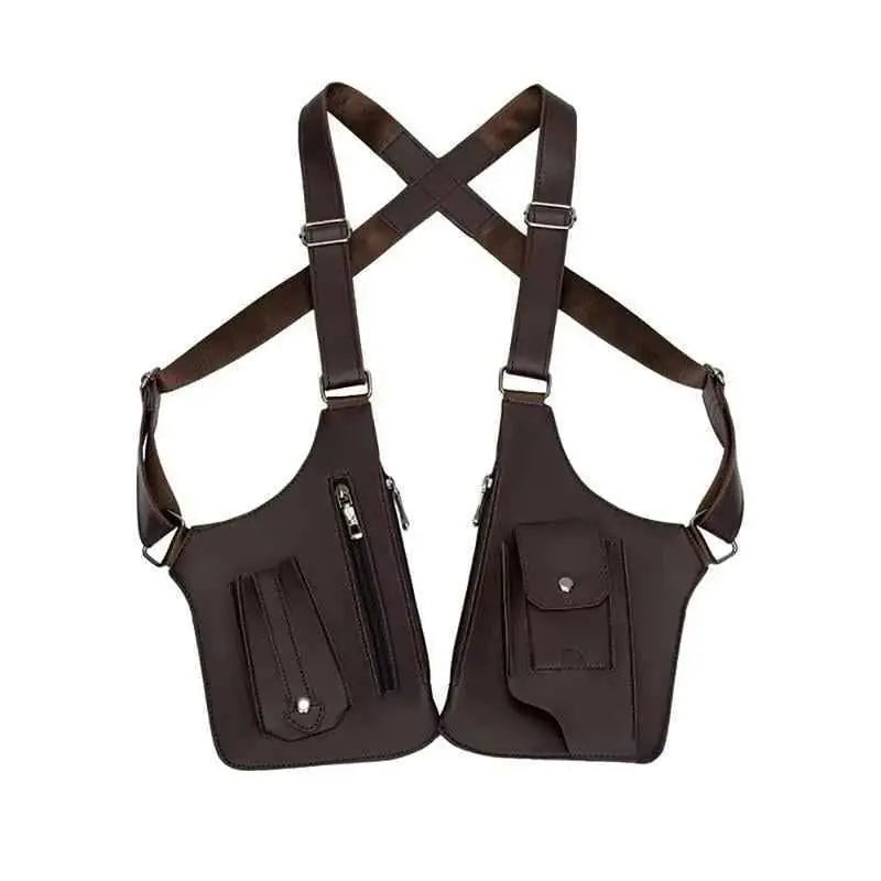 🔥Last Day 48% OFF-Premium Leather Adjustable Underarm Shoulder Bag for Men