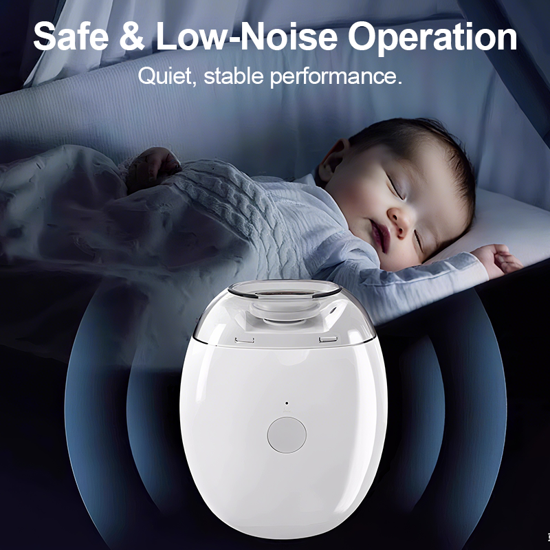 🧸 BabySafe Electric Nail Trimmer – 360° Gentle Auto Filing for Newborns & Toddlers