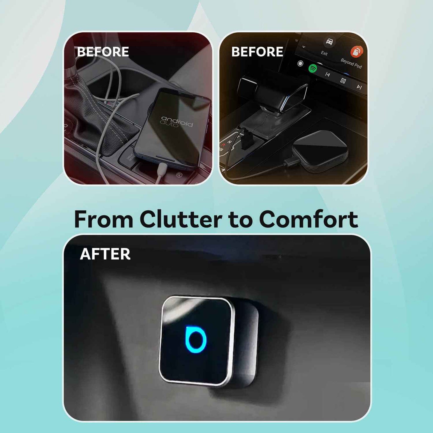 Ottocast Mini Cube 3.0 Wireless CarPlay/Android Auto Adapter