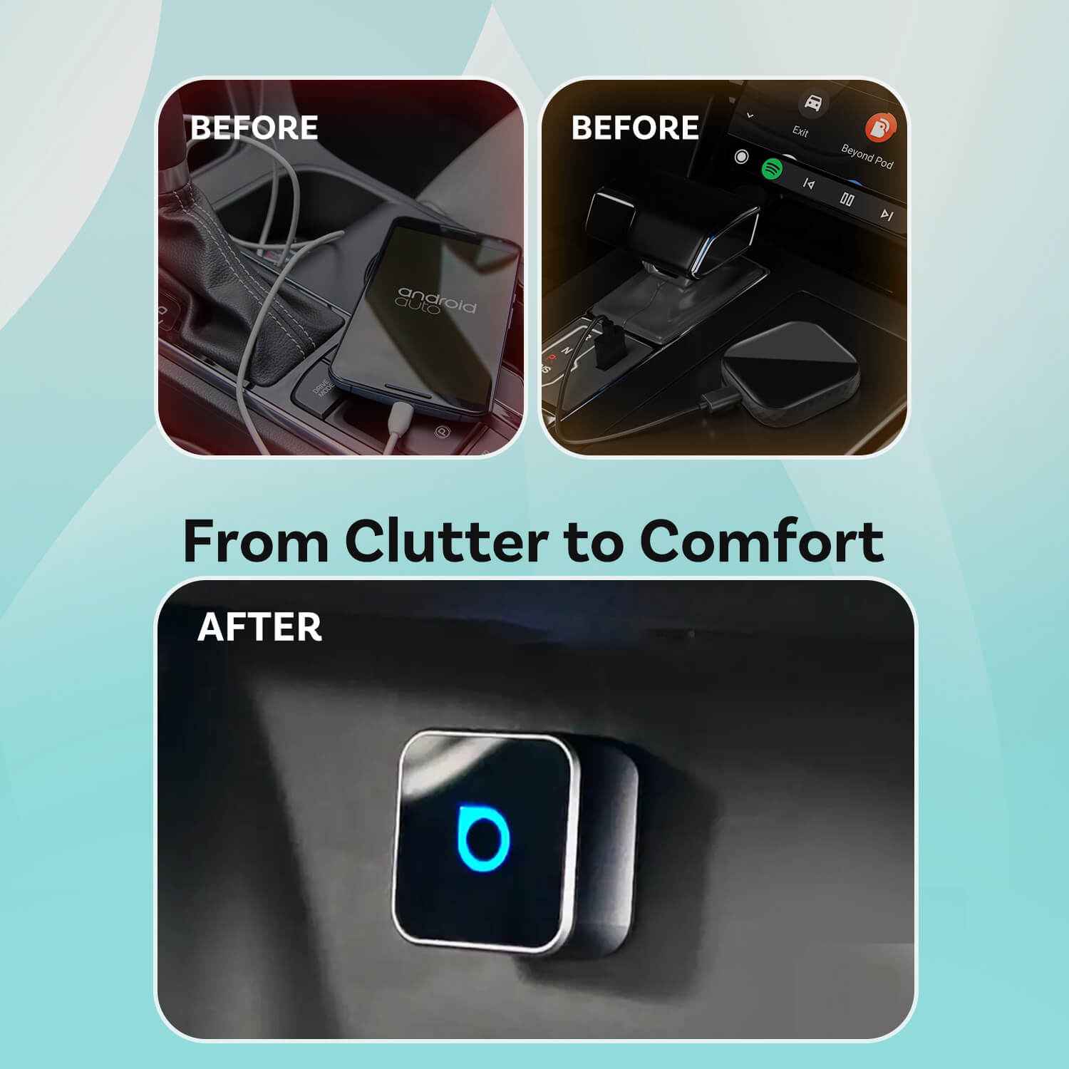 Ottocast Mini Cube 3.0 Wireless CarPlay/Android Auto Adapter