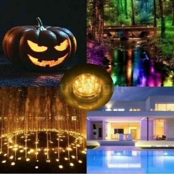 🌈 Waterproof Pool LED Lights | Remote Control Underwater Lamps