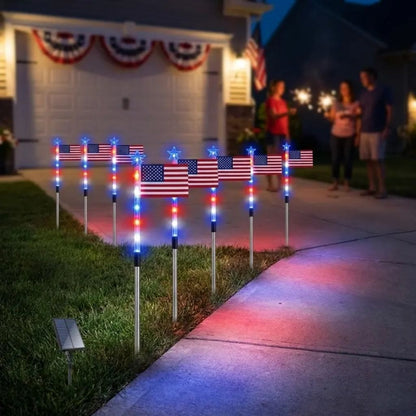 Limited Edition 2026 USA 250th Anniversary 8 Solar Flag Lights – 1776–2026 Heritage Edition 🇺🇸