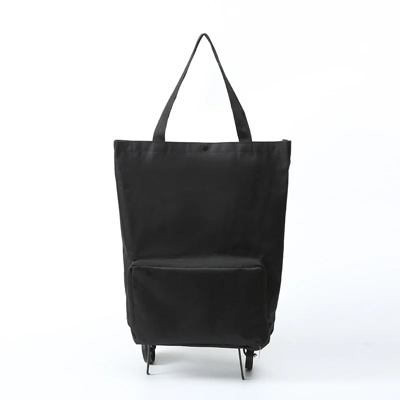 🛍️✨ 🔥LIMITED-TIME SALE🔥 2-in-1 Expandable Rolling Shopping Tote 🛍️🛞 Hidden Wheels, Expandable Zip & 44LB Capacity