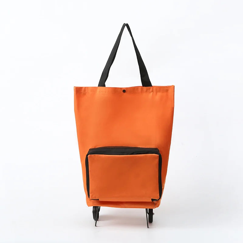 🛍️✨ 🔥LIMITED-TIME SALE🔥 2-in-1 Expandable Rolling Shopping Tote 🛍️🛞 Hidden Wheels, Expandable Zip & 44LB Capacity