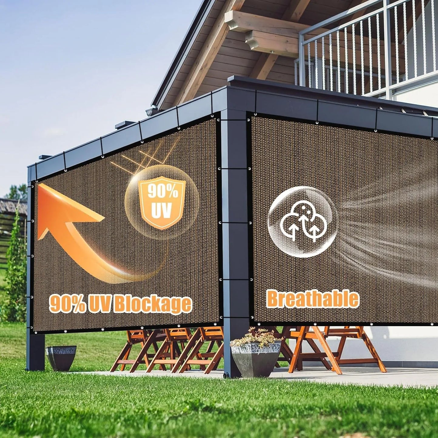🔥Sommer-Sale-Aktion -49% RABATT🌞-Sonnenschutznetz für den Außenbereich