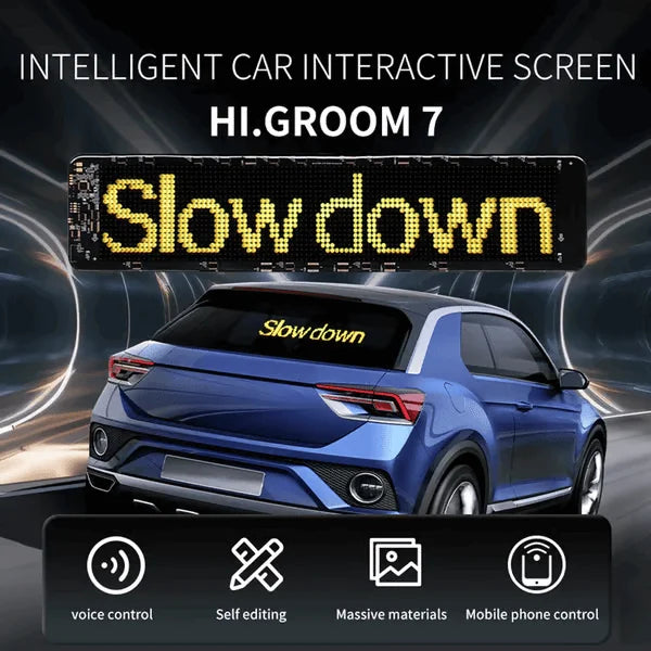🔥Flash Sale✨DIY Car Dynamic LED Smart Colorful Eye Lamp Soft Screen