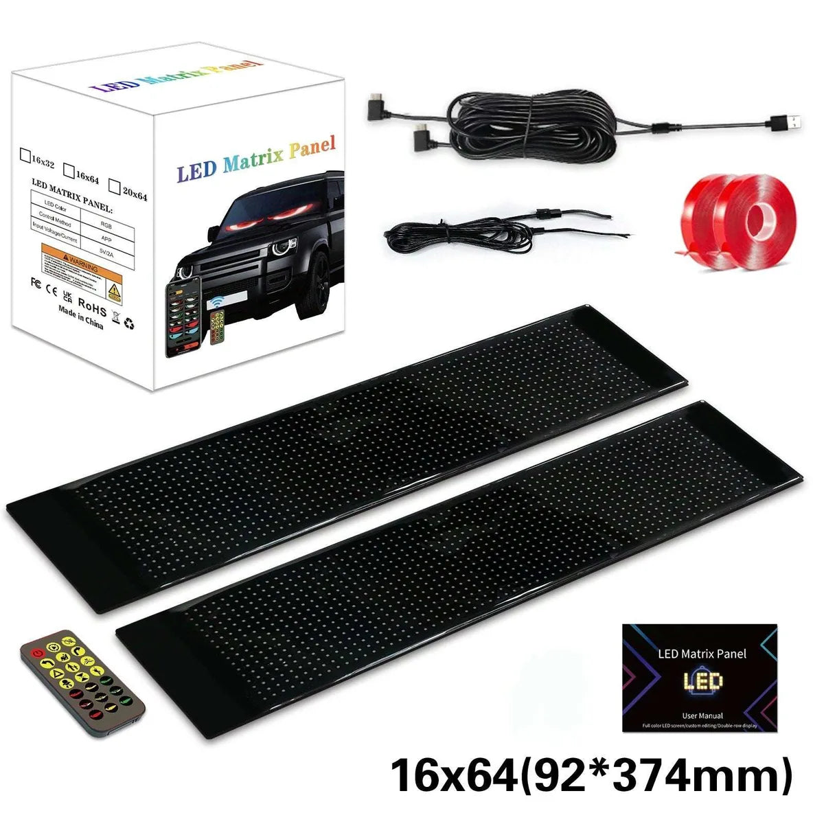 🔥Flash Sale✨DIY Car Dynamic LED Smart Colorful Eye Lamp Soft Screen
