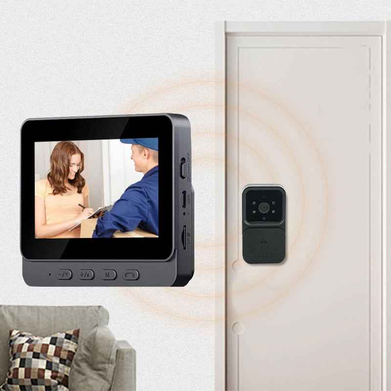 🔥New Year's Special Offer 50%OFF🎉Wireless doorbell camera: 1080P, 170° angle, 4.3-inch screen, IPX65 outdoor waterproof, night vision