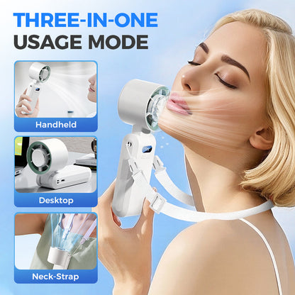 🌬️66% OFF!🧊Handheld Portable Fan with Ice Cooler