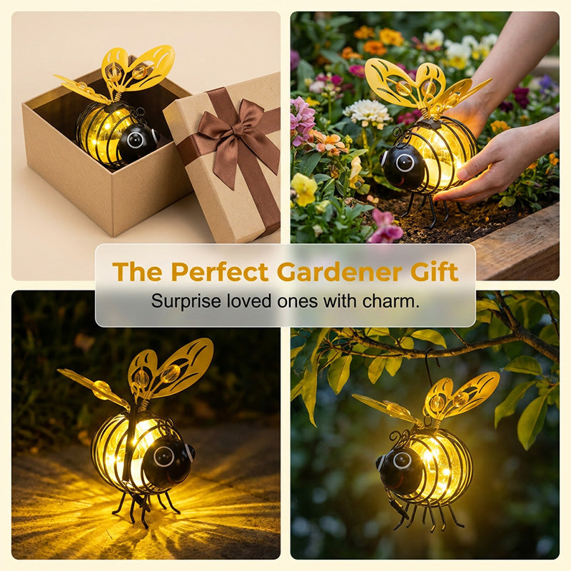 🐝 Outdoor Hanging Solar Bee Light – Charming Garden Décor With A Warm Evening Glow