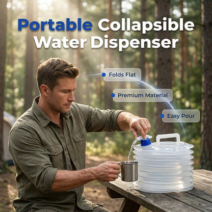 💧 Fold-Flat Water Container for Camping, RVs & Emergency Backup