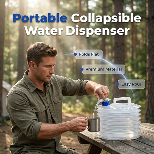 💧 Fold-Flat Water Container for Camping, RVs & Emergency Backup