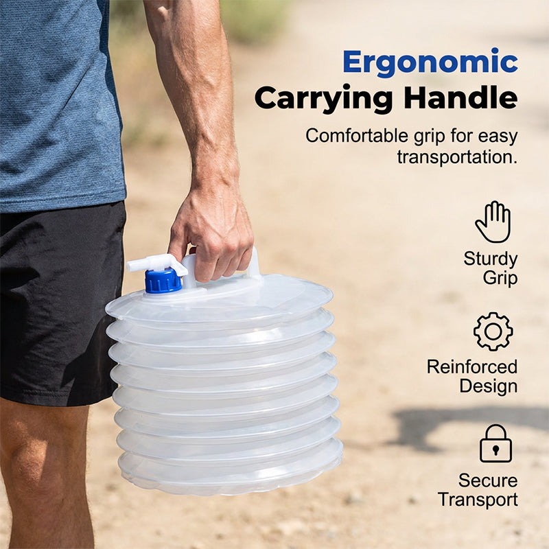 💧 Fold-Flat Water Container for Camping, RVs & Emergency Backup