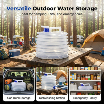 💧 Fold-Flat Water Container for Camping, RVs & Emergency Backup
