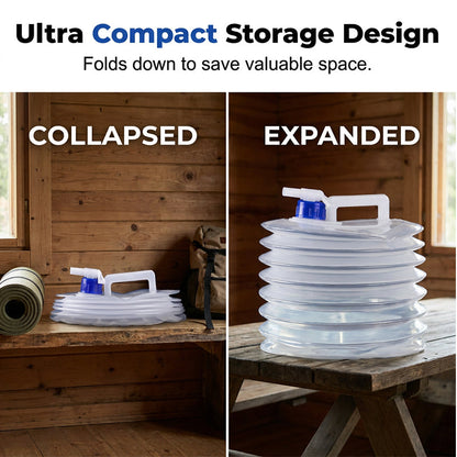 💧 Fold-Flat Water Container for Camping, RVs & Emergency Backup