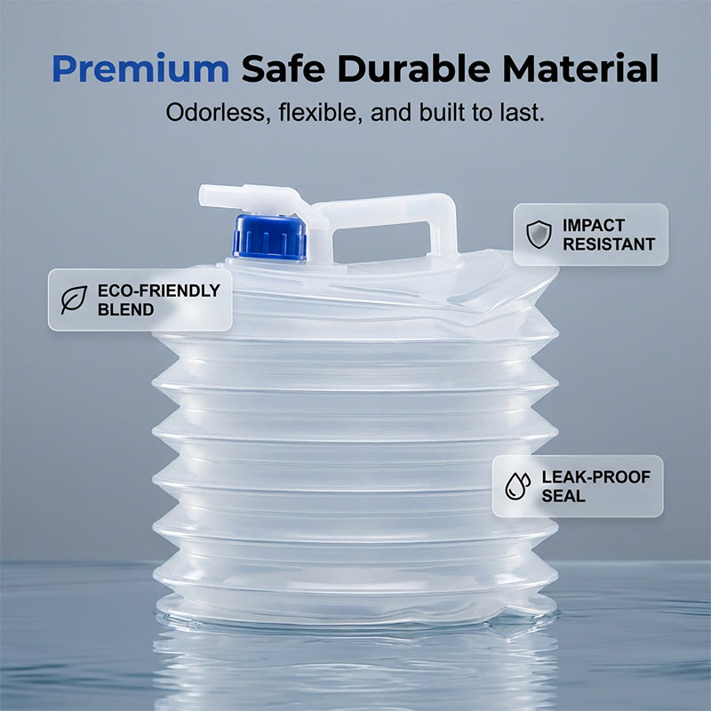 💧 Fold-Flat Water Container for Camping, RVs & Emergency Backup