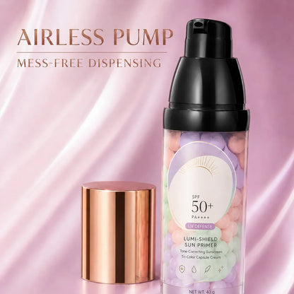 Three-Color Protective Isolation Cream with SPF 50 Coverage
