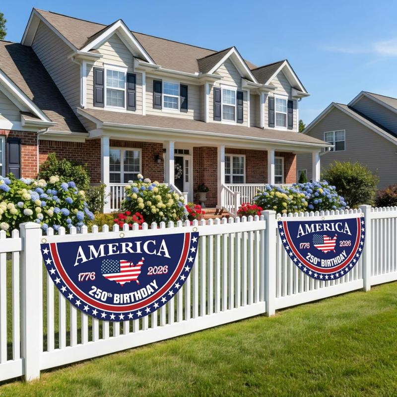 Celebrate America's 250th Birthday Banner display 2